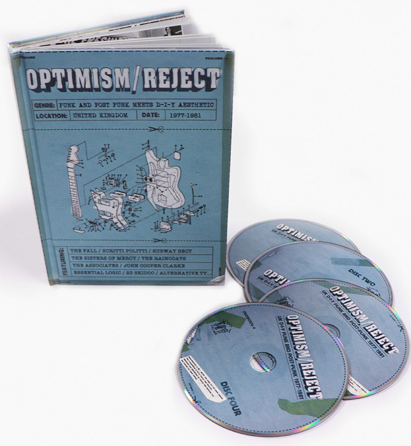 Optimism/Reject a 4 x CD Bookset collection available from Cherry Red Music