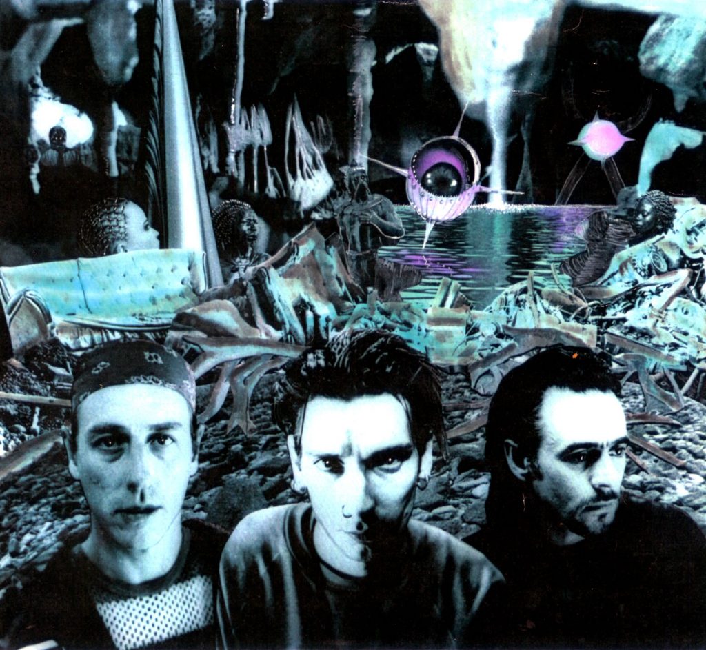The Big Eye.1993 Spon left Graham Stronach middle and Derek Smith right. "Techno with guitars"